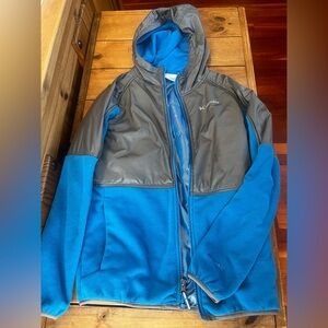 Columbia fleece boys jacket size larger, blue
